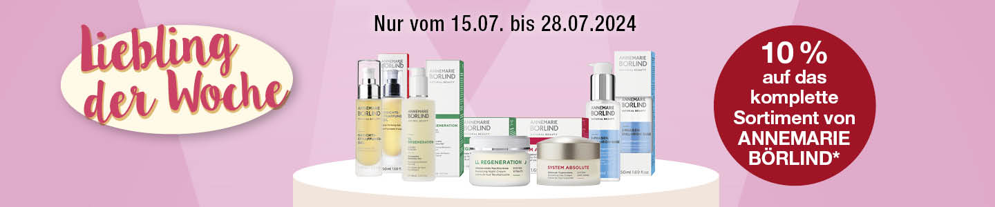 10 % Rabatt auf Kosmetik von Annemarie Börlind und Dado Sens - Liebling der Woche