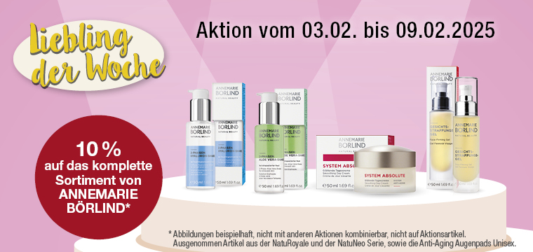 10% Rabatt auf den VITALIA Liebling der Woche - Kosmetik von Annemarie Börlind